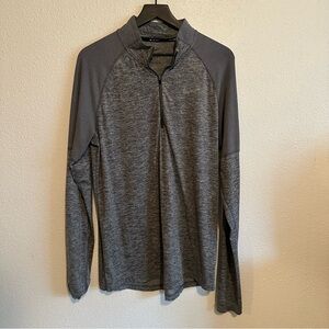 Gray Nike Quarter-Zip Pullover